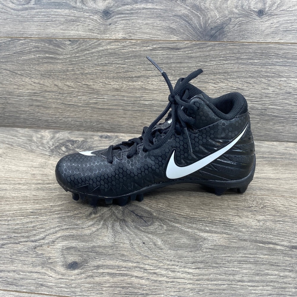 Nike Alpha Menace Shark Football Cleats Youth 2Y Black White 880136-011 - Picture 8 of 9